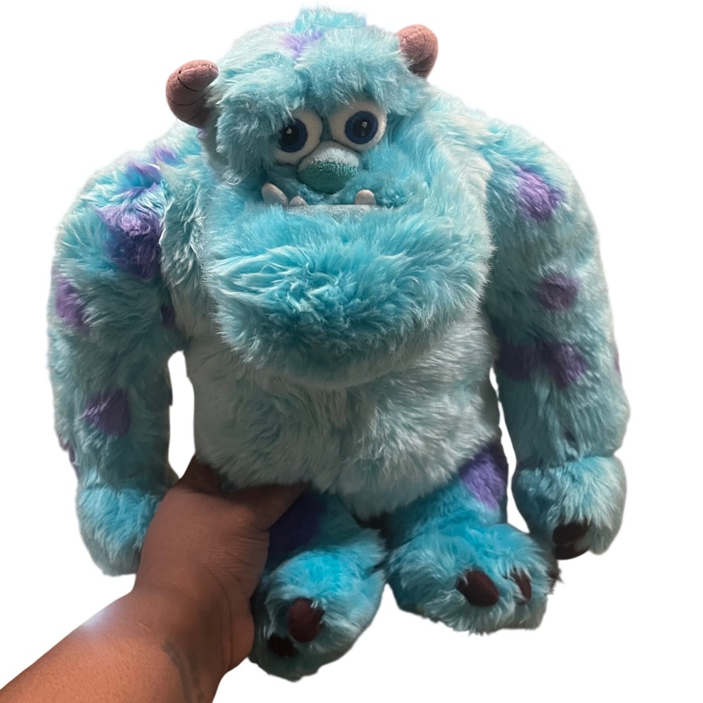 Disney Store Monsters Inc Sulley Plush Blue Purple Spotted James P Sullivan Toy